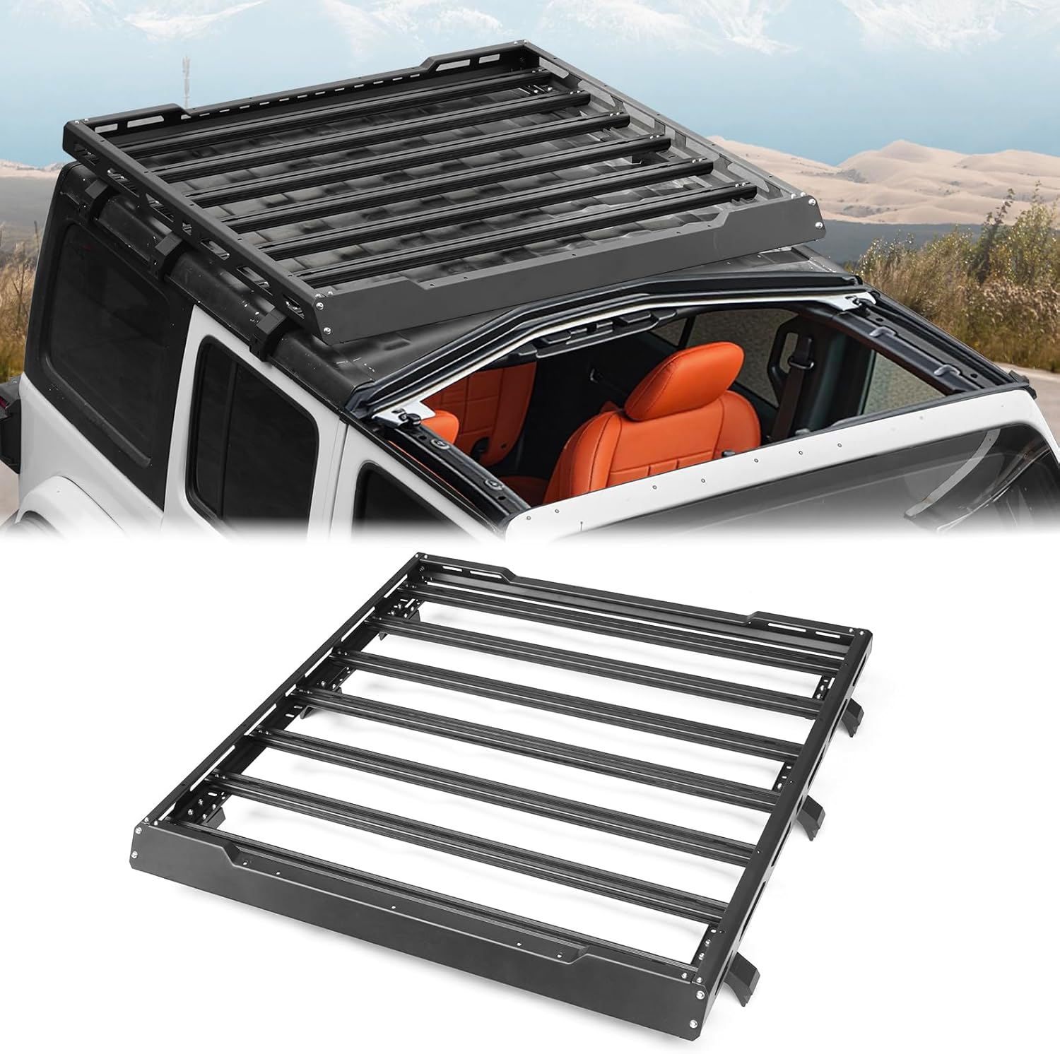 All-Aluminum Roof Rack Basket (JL 4-Door / JT)