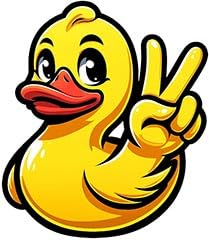 Duck Wave Peace Decal Sticker (4")