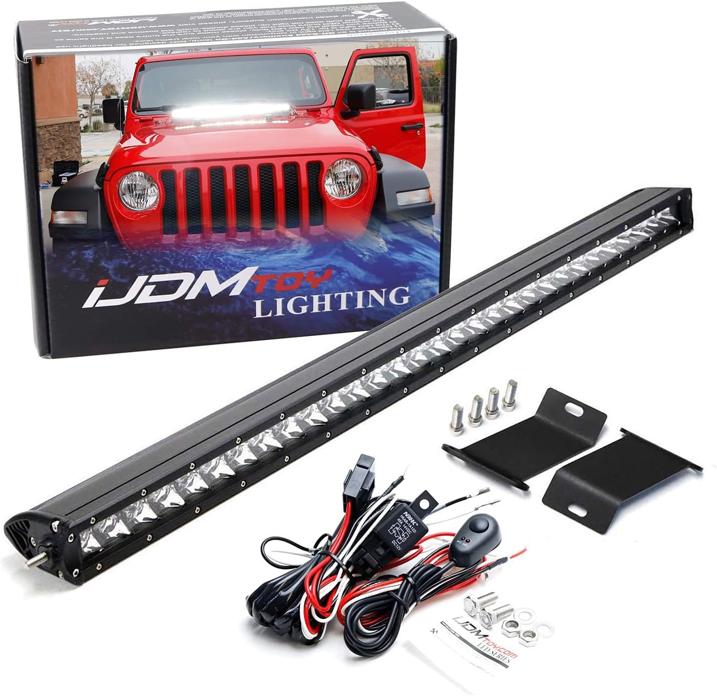 30″ Hood-Mount LED Light Bar Kit