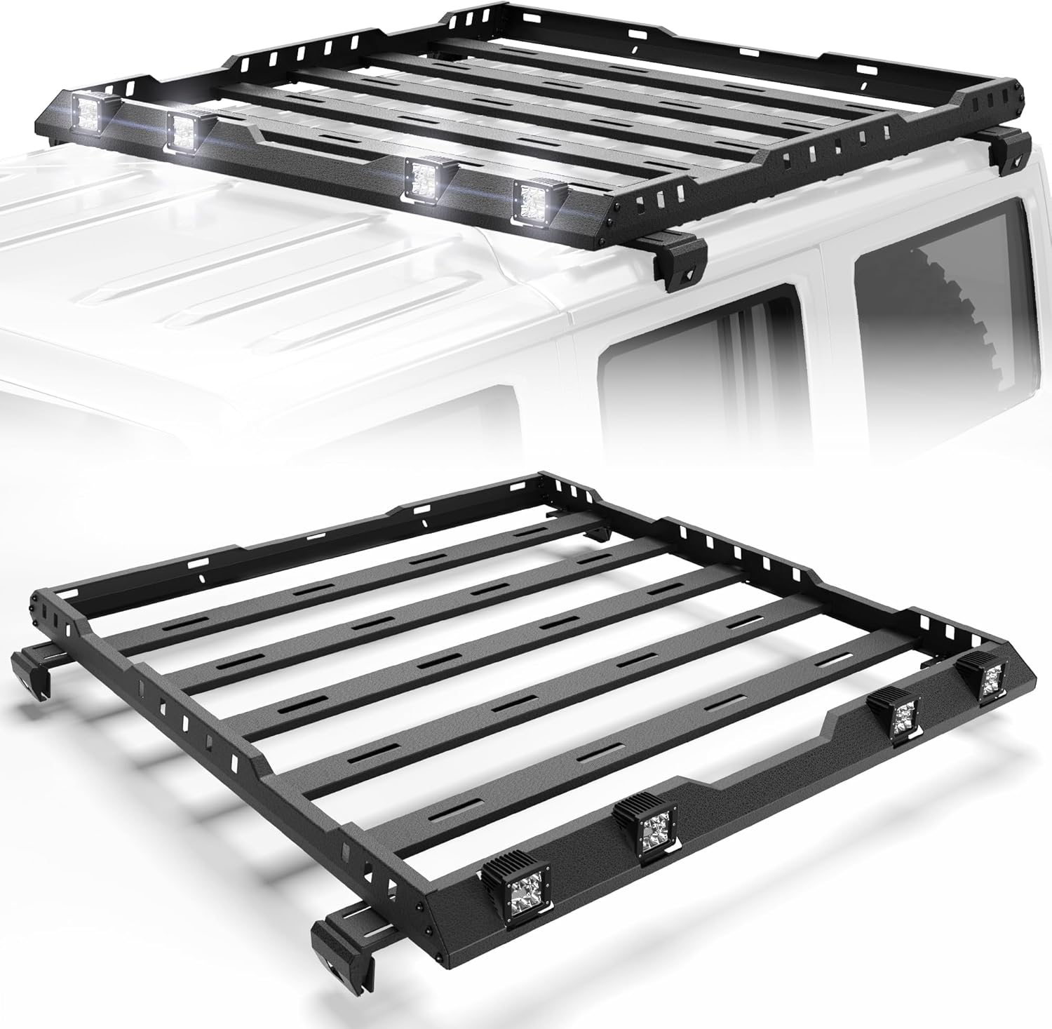 Heavy-Duty Steel Roof Rack Basket