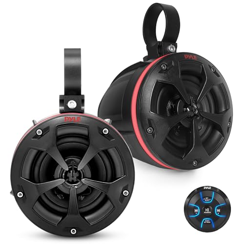 Pyle 4" Waterproof Wakeboard Tower Speakers w/ Bluetooth