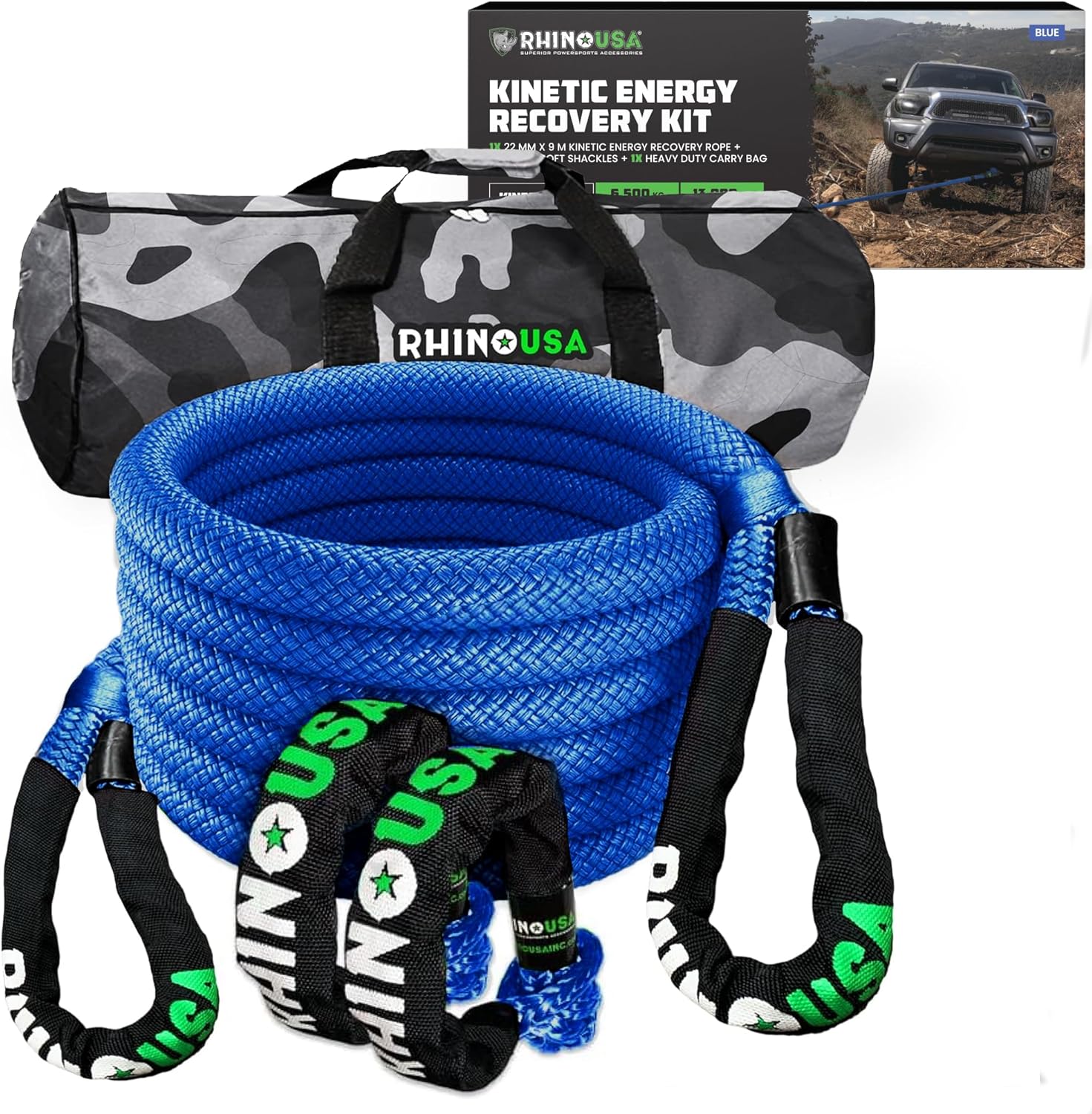Kinetic Recovery Rope Kit (7/8″ × 30 ft)