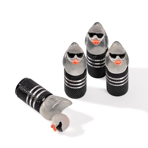 Duck Sunglasses Tire Valve Stem Caps (Set of 4)