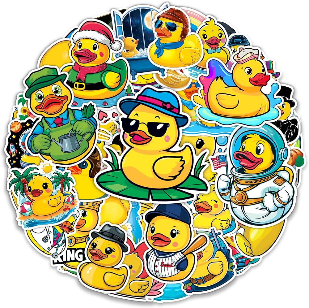 Rubber Duck Sticker 50-Pack